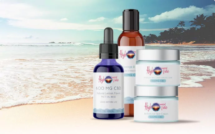 products on a beach